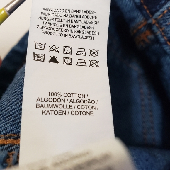 Denim Co Girls Overalls Jumper Jean Button Dress Size 4-5 Years - Picture 6 of 10